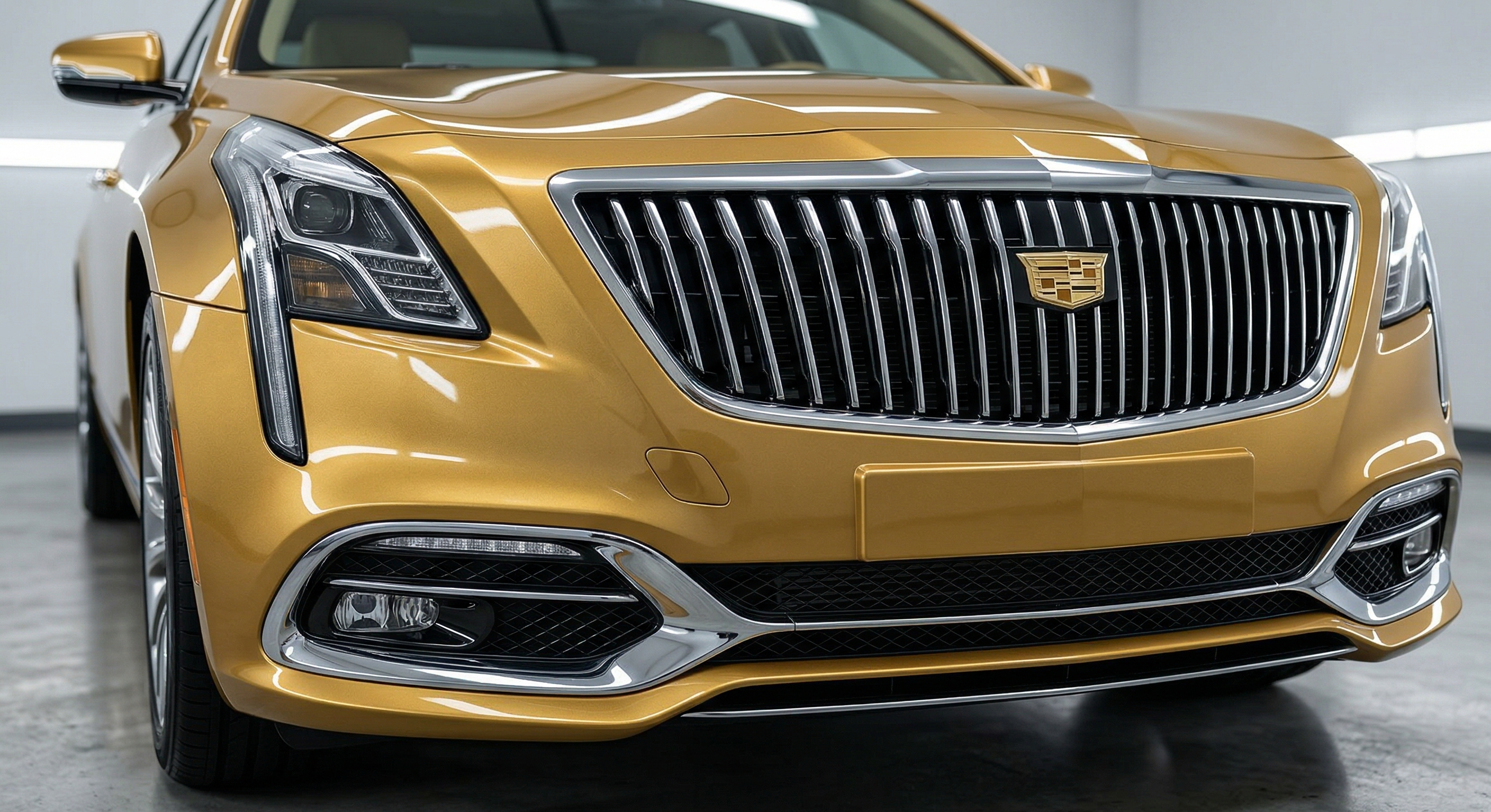 Paint shine on a detailed vehicle