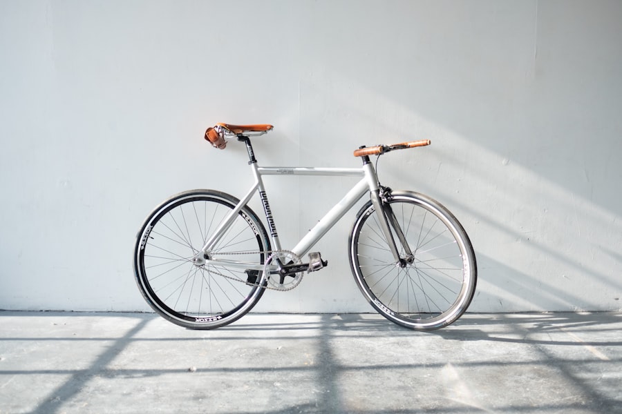 Bicycle detail in outdoor light